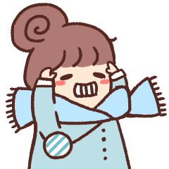 [LINEスタンプ] ゆるふわ女子♡冬編