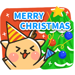 [LINEスタンプ] バンビのメリー・クリスマス＆あけおめ