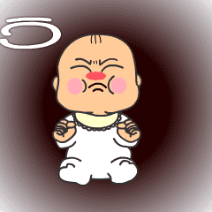 [LINEスタンプ] ふてぶて赤ちゃんまー坊の日常