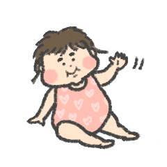 [LINEスタンプ] まるい赤ちゃん1