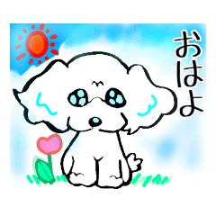 [LINEスタンプ] トイプードルりくと君の日常。