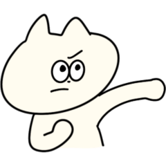 [LINEスタンプ] うごくぞ！くりーむねこ・やだやだ