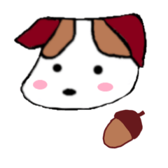 [LINEスタンプ] その犬、どんぐり ジャックラッセルテリア