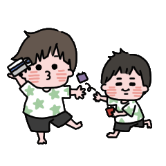 [LINEスタンプ] お兄ちゃんと弟