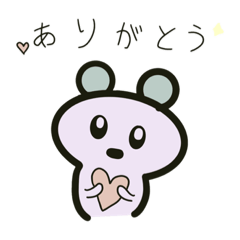 [LINEスタンプ] くすみくまちゃん