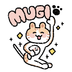 [LINEスタンプ] 茶トラのMUGIちゃん