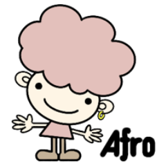 [LINEスタンプ] Afroさん