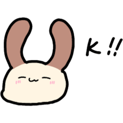 [LINEスタンプ] うさぎねこいぬダヨ