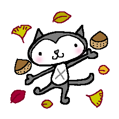 [LINEスタンプ] クロにゃんの基本の動き3  - 冬 -