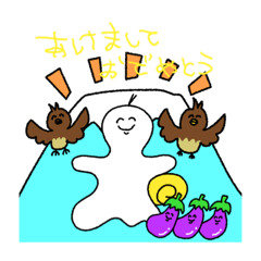 [LINEスタンプ] わっしょい！おずす