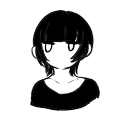 [LINEスタンプ] ウルフヘアな女子