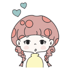 [LINEスタンプ] キノコのきこちゃん