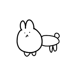 [LINEスタンプ] うさぎみたい。