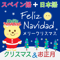 [LINEスタンプ] スペイン語+日本語☆クリスマス お正月の画像（メイン）