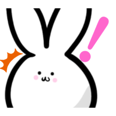 [LINEスタンプ] 動物スタンプ第1弾『うさぎ』