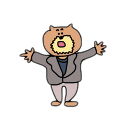 [LINEスタンプ] 冬のいぬおじさん