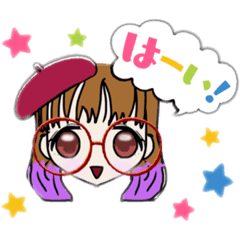 [LINEスタンプ] 挨拶スタンプ【笑顔が可愛いりんくちゃん】