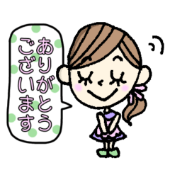 [LINEスタンプ] 花屋のはなえさん