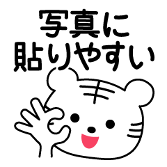 [LINEスタンプ] 写真に貼りやすい♡寅年年賀