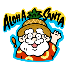 [LINEスタンプ] ALOHA SANTA （アロハサンタ）