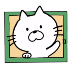 [LINEスタンプ] 365日使える！しろねこちゃん