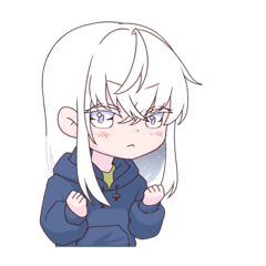 [LINEスタンプ] 長髪男子の日常用スタンプ