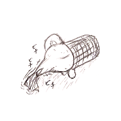 [LINEスタンプ] 釣れるお魚！ラフなふぐ