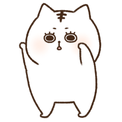 [LINEスタンプ] しろとらちゃん