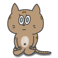 [LINEスタンプ] チャトラネコのニコ