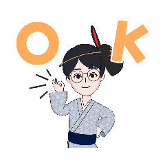 [LINEスタンプ] 和服アバターくん