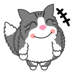 [LINEスタンプ] もふねこ「すのー」通信の再現スタンプ