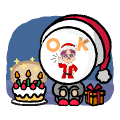 [LINEスタンプ] ヘンテコおじさんクリスマスバージョン2