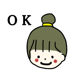 [LINEスタンプ] かわいい女の子 4人組 3