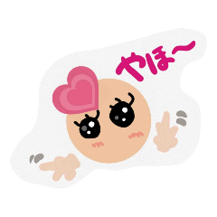 [LINEスタンプ] まんまるこ 1