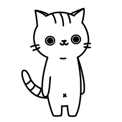 [LINEスタンプ] 日和見ねこ