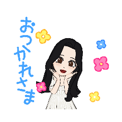 [LINEスタンプ] 髪長お嬢様の1日