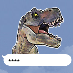 [LINEスタンプ] 恐竜吹き出しカスタム