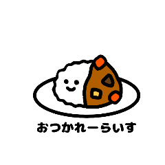 [LINEスタンプ] ダジャレな食べ物(あいさつ編)