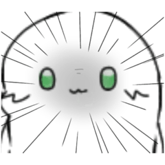 [LINEスタンプ] 謎生命体 白