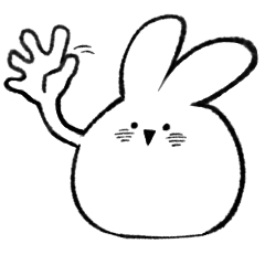 [LINEスタンプ] 変わったうさぎさん