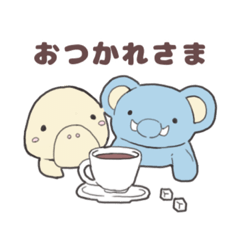 [LINEスタンプ] ジュゴ＆ログたん