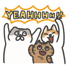 [LINEスタンプ] ちゃまるのねこ家族スタンプ