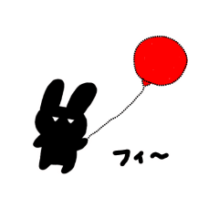 [LINEスタンプ] クロウサちゃん