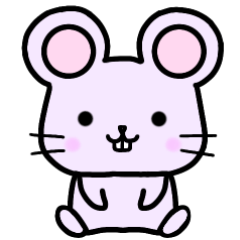 [LINEスタンプ] パステルカラーねずみのチル