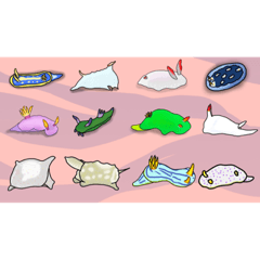 [LINEスタンプ] ゆるいウミウシスタンプ