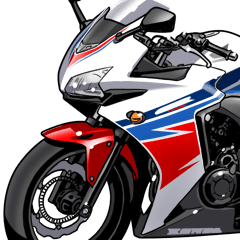 [LINEスタンプ] 400ccスポーツバイク1(車バイクシリーズ)の画像（メイン）