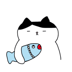 [LINEスタンプ] ゆに猫＆さかなくん