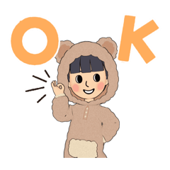 [LINEスタンプ] みかクマ