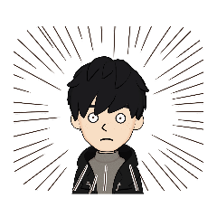 [LINEスタンプ] don't look like me.