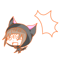 [LINEスタンプ] ちびたいちゃん(着ぐるみネコver) 2